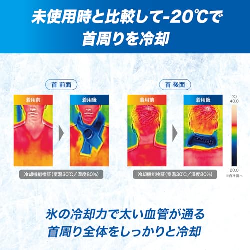 ZAMST Ice Pack for Neck, Cooling, Heat Relief, Golf, Tennis, Daily Life, One Size Fits All, 387000