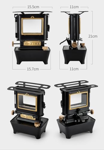 Thous Winds Iron Stove Fire Dance Stove Oil Lantern Camping Stove Stove Lamp Outdoor Fireplace Warmer Cooker Heater BBQ Replacement Wick Included