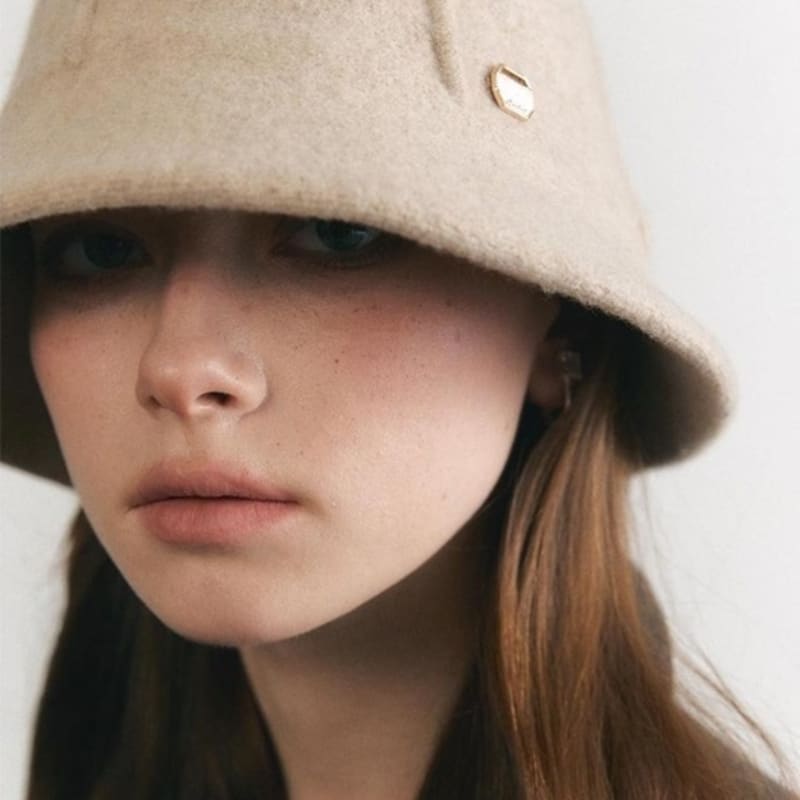 

ACCLET Шерсть 100% Однотонная Фетровая Шляпа H018_СЛОНОВАЯ КОСТЬ ivory