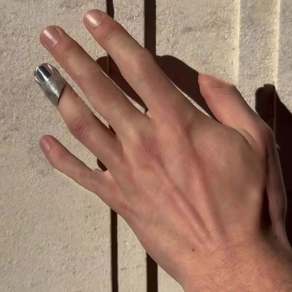 Umělecký Design Sada Prstenů na Klouby Stříbrná Barva Prsteny na Celý Prst Hip-Hop Styl Prsten  Pro Muže Ženy