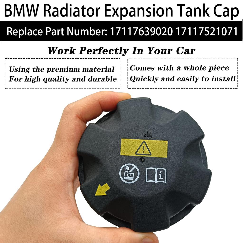 Rldym BMW Radiator Extension Tank Cap 140 KPa(1.4bar) Reservoir Cover for E82 E84