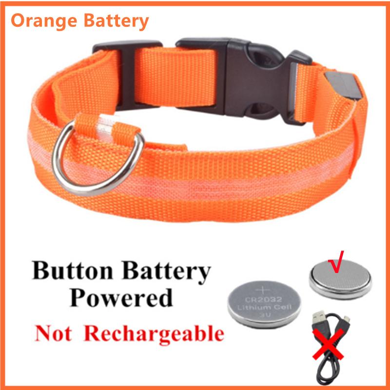 LED Gloeiende Halsband Verstelbare Knipperende Rechargea Lichtgevende Kraag Nacht Anti-verloren Hond Licht HarnasVoor Kleine Hond Huisdier producten XXL Neck 43-62 CM