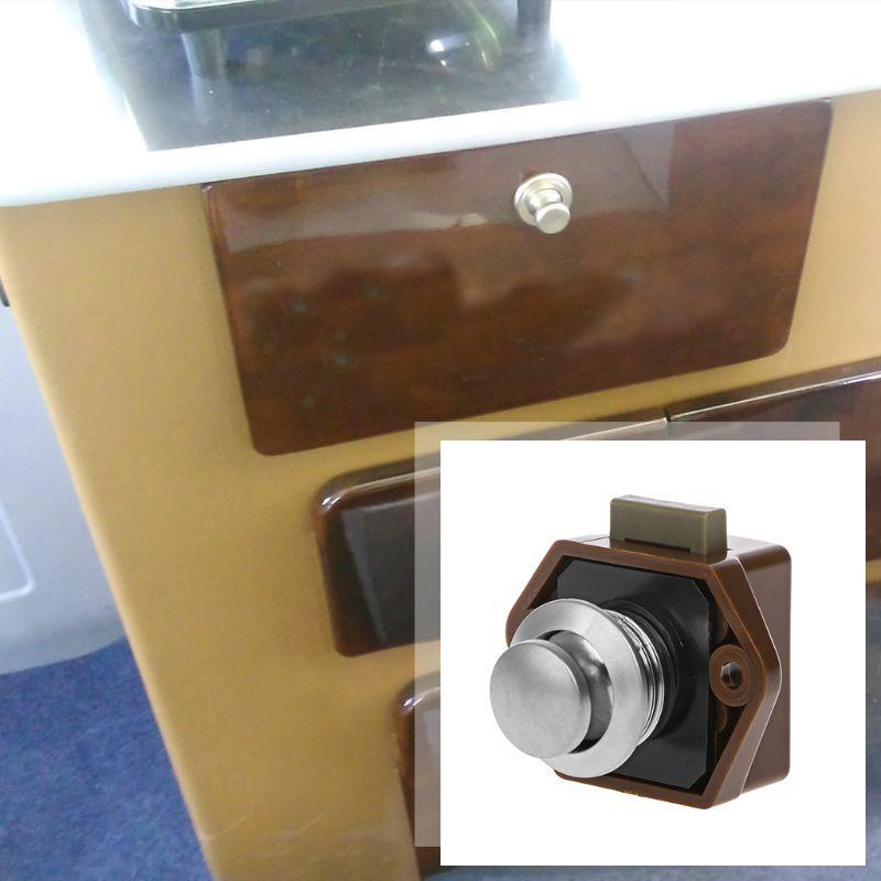 2025 New Push Button Catch Lock Drawer Door Keyless for Latch Knob for Catamaran for Camp