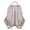 Women's Soft Leather Backpack Solid Color Travel Backpack