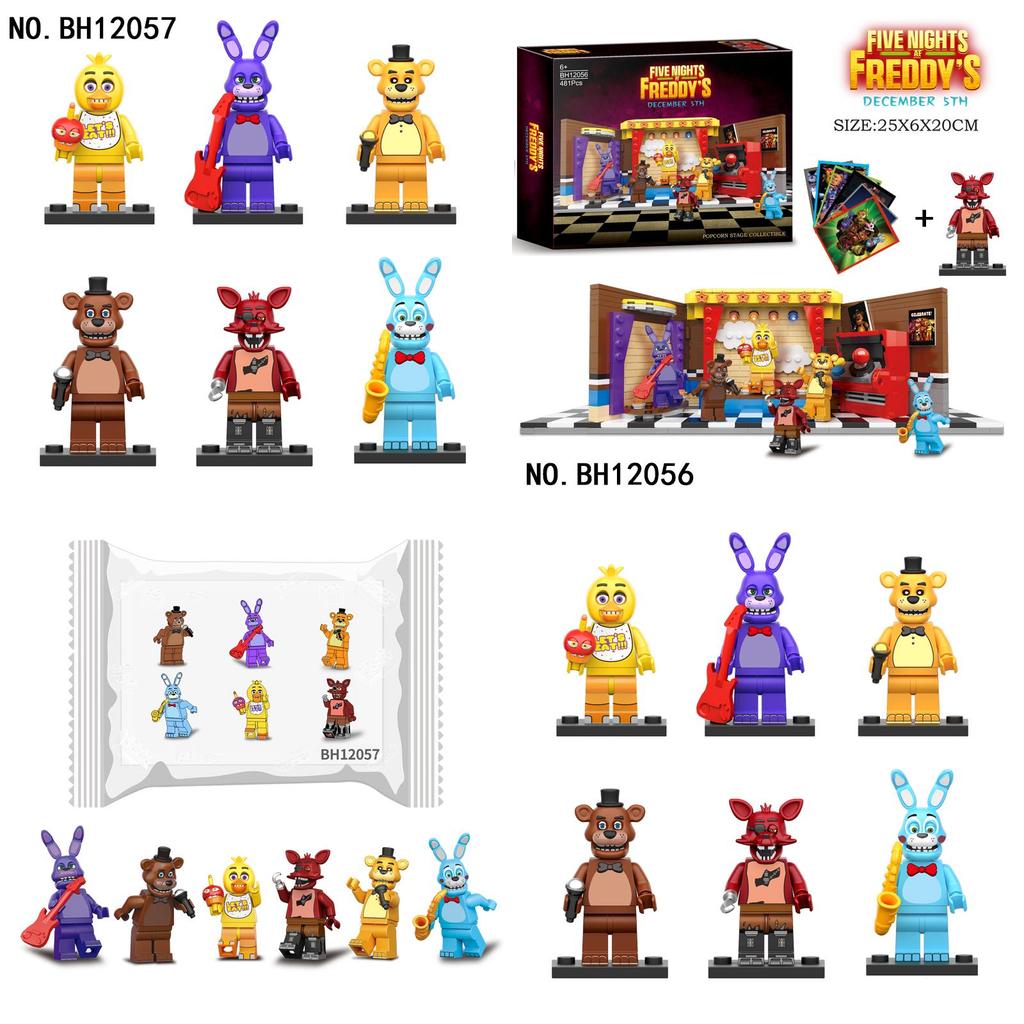 Five Nights At Freddys Toy Building Blocks Scene Set With Mini Figures For Creative Play And Collectible Collection