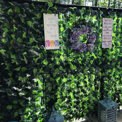 Tela de Parede de Cerca de Privacidade Artificial Cercas de Quintal Costuráveis Vegetação Decorações de Varanda Multifuncionais Ecológicas