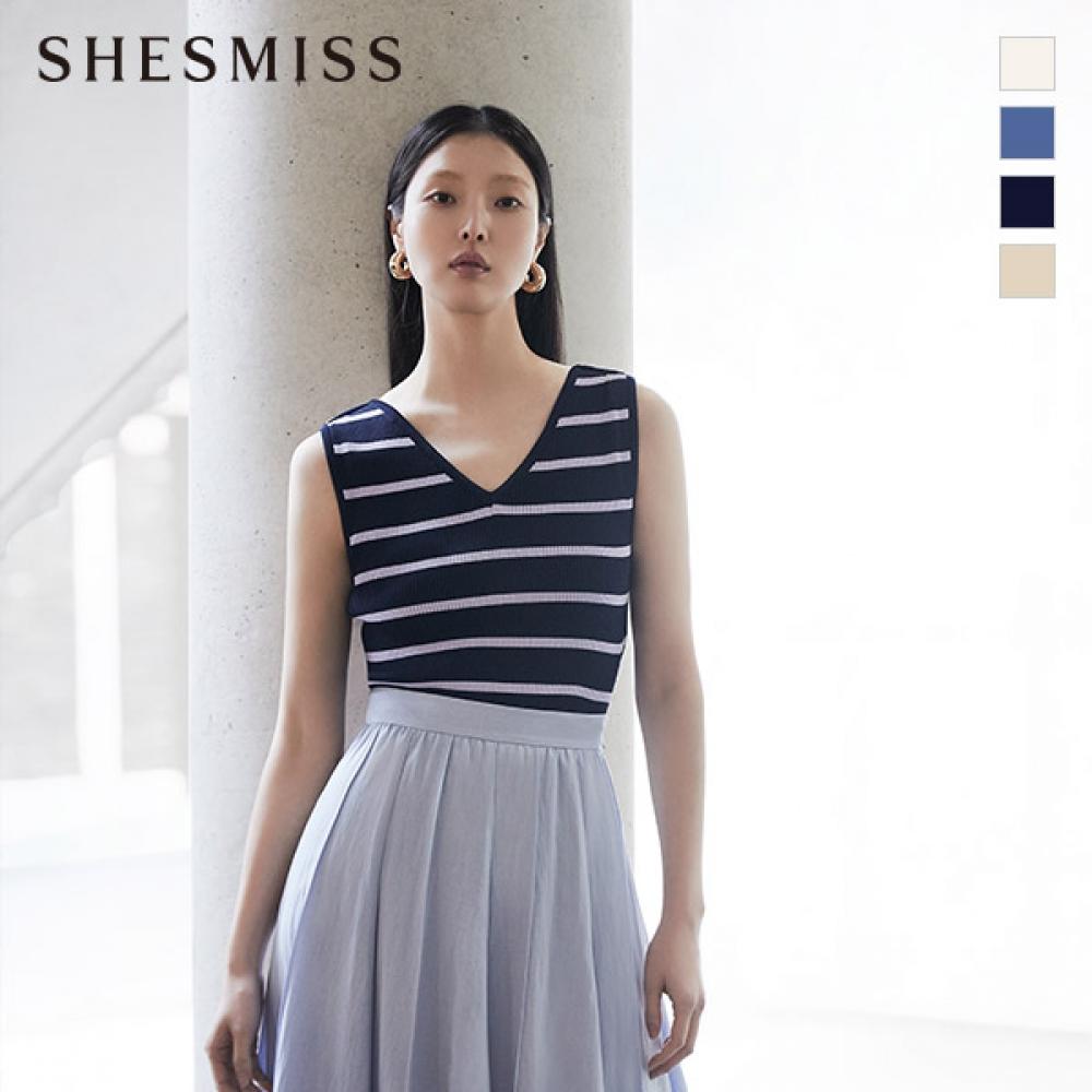 

Shs Miss Stripe вязаный свитер без рукавов Sskpon22620 Blue/55