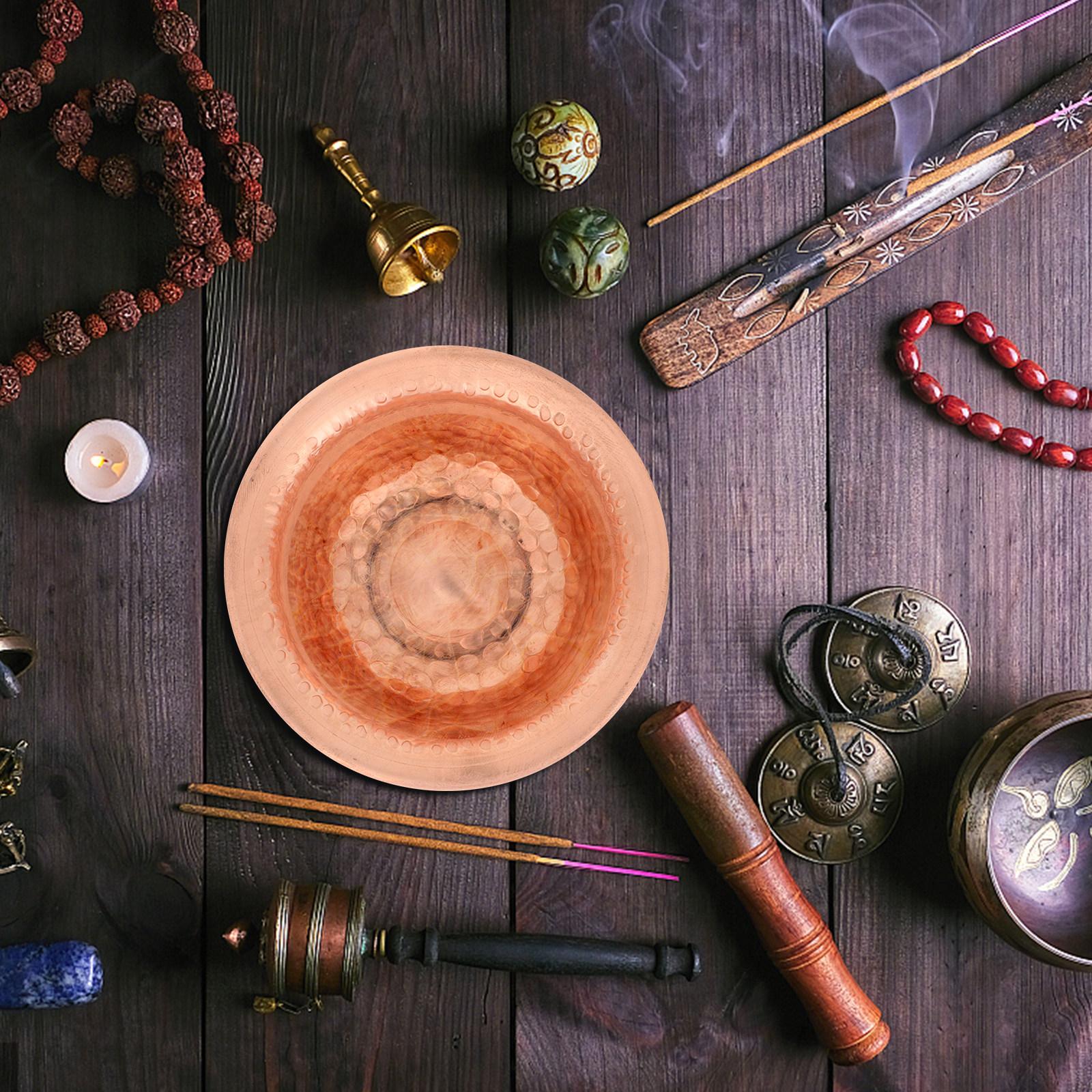 

4Pcs Offering Copper Bowls Small Size Decorative Multi-Function Worship Bowls Buddhist Bronze Bowl China Mainland