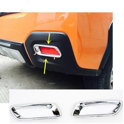 High Quality Car Styling Cover ABS Chrome Rear Tail Fog Light Trim Frame Accessories for Su+ba+ru XV 2012 2013 2014 2015 2016 2pcs