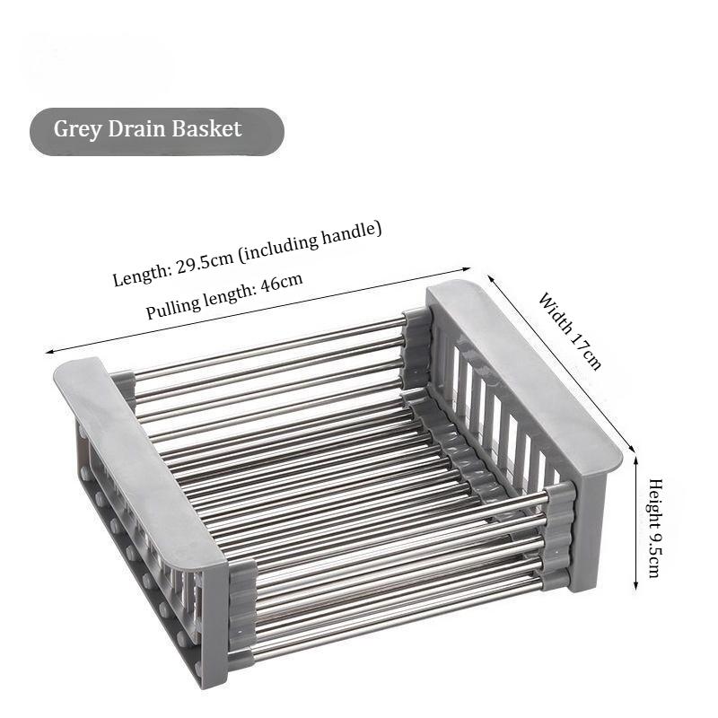 

Кухонная сушилка из нержавеющей стали, выдвижная корзина для сбора конденсата с регулируемыми подлокотниками, раковина и сушилка для посуды