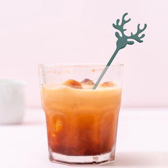 Ice Cream Scoop Food Grade 304 Stainless Steel Christmas Elk Dessert Coffee Spoon