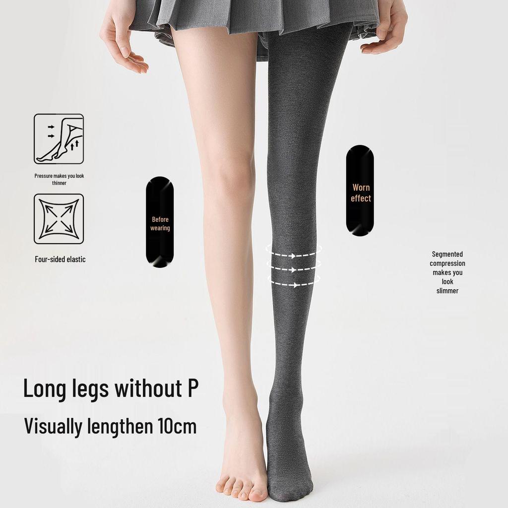 JIAZINI Damen Graue Mikro-Kompressions-Schlankheitsleggings - Fleecefutter, Rutschfest, Ideal für Frühling und Herbst/Winter.