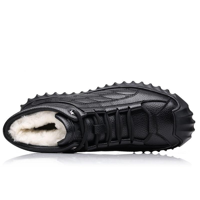 Winter Waterproof Men Boots Plush Super Warm Snow Boots for Men Sneakers Big Size 44 Men Ankle Boots Outdoor Shoes Botas Hombre