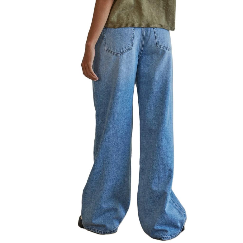 Women's Denim Classic Versatile High Waist Fashionable Trousers