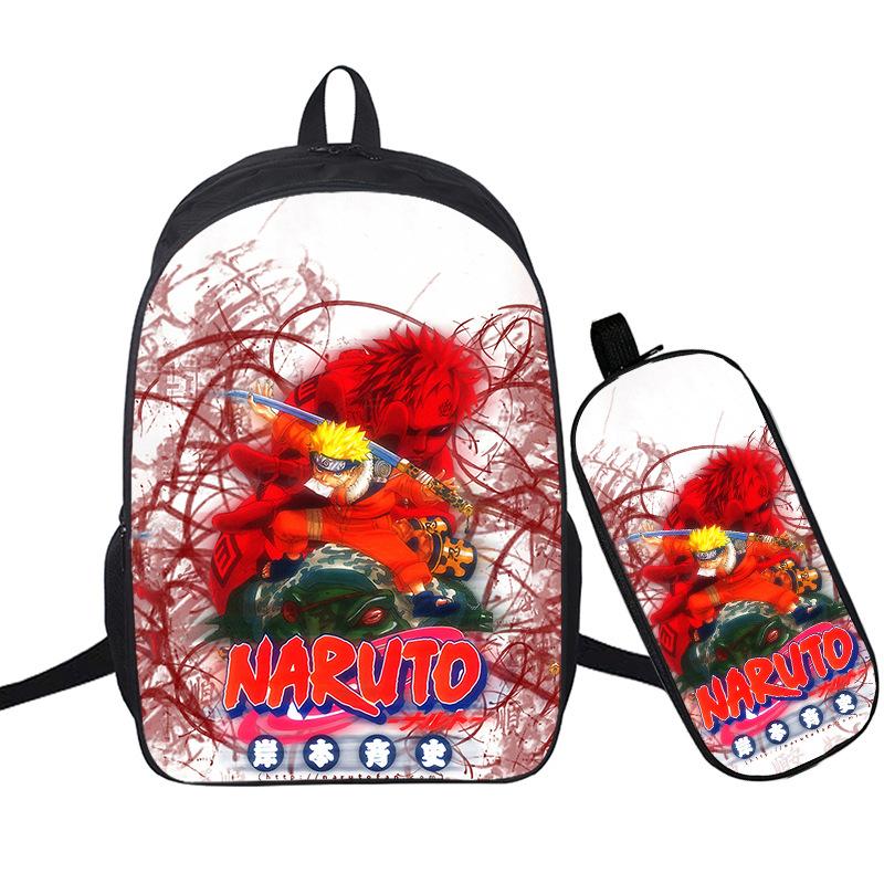 Riman 3D Digital Printing Backpack Two-piece Set Full-color Backpack Student Schoolbag