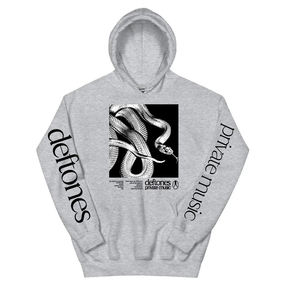 Deftones Private Music Hettegensere 2025 Album Grafisk Trykk Sweatshirts Høst Fleece Langermet Herreklær Unisex