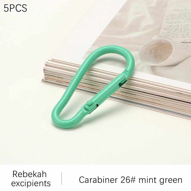 5 szt. Karabińczyk wspinaczkowy Pierścień sprężynowy Stop Otwierany Brelok Paski Części Zawieszka Klamra Zatrzaskowa Klips Hak spustowy