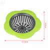 Flower Shaped  Silicone Sink Drain Strainer Kitchen Bathroom Drain Hole Hair Filter