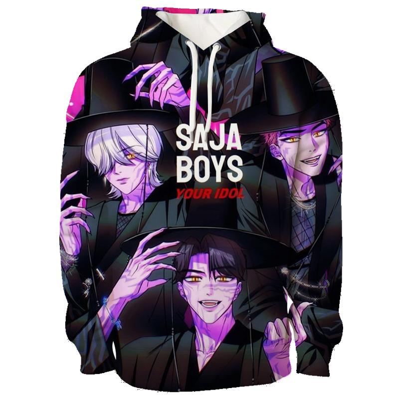 Kpop Dämonenjäger Hoodies 3D Gedruckt Herren Damen Lässiger Pullover Mode Sweatshirts Unisex Kleidung Weiblich Harajuku Streetwear