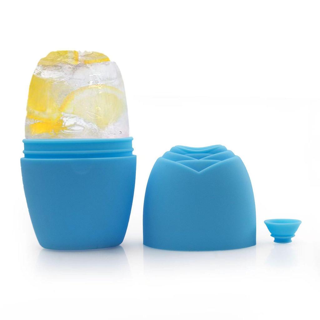Rose Ice Roller: Cold Compress Beauty Device for Face De-puffing and Swelling Reduction.
