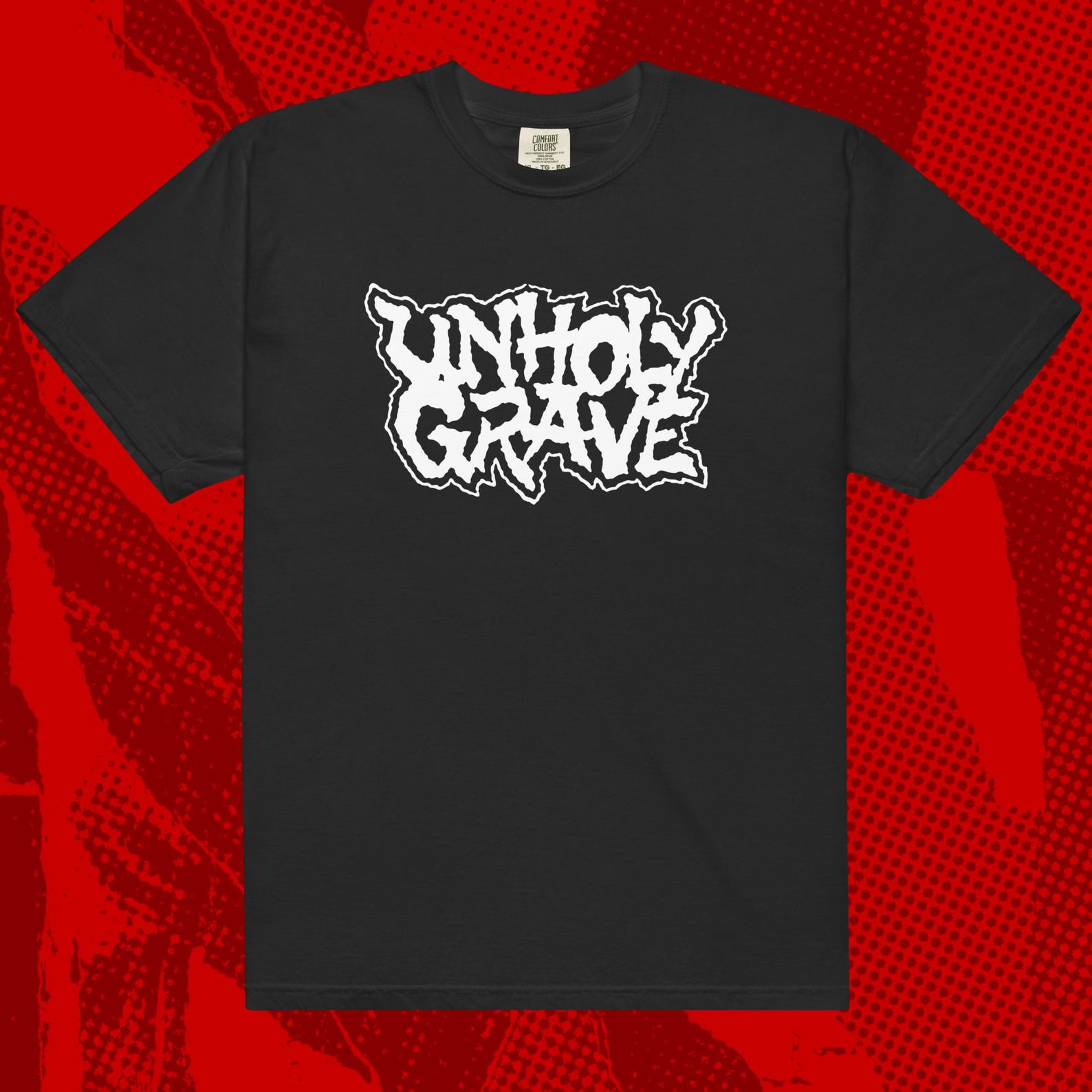 Unholy Grave Logo Shirt | Metal Grindcore Internal Rot Insect Warfare Phobia Assuck M