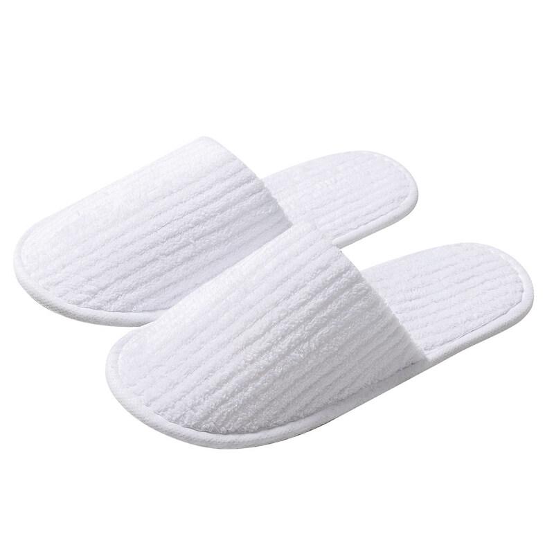 Disposable Coral Fleece Hotel Guest Slippers