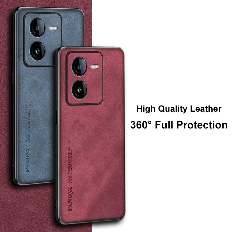 Per Vivo iQOO Z8 Z8X Custodia Lussuosa Custodia per Telefono in Pelle PU Per Vivo iQOO Z8 X iQOOZ8 5G Cover Posteriore Silicone Protezione Completa Coque