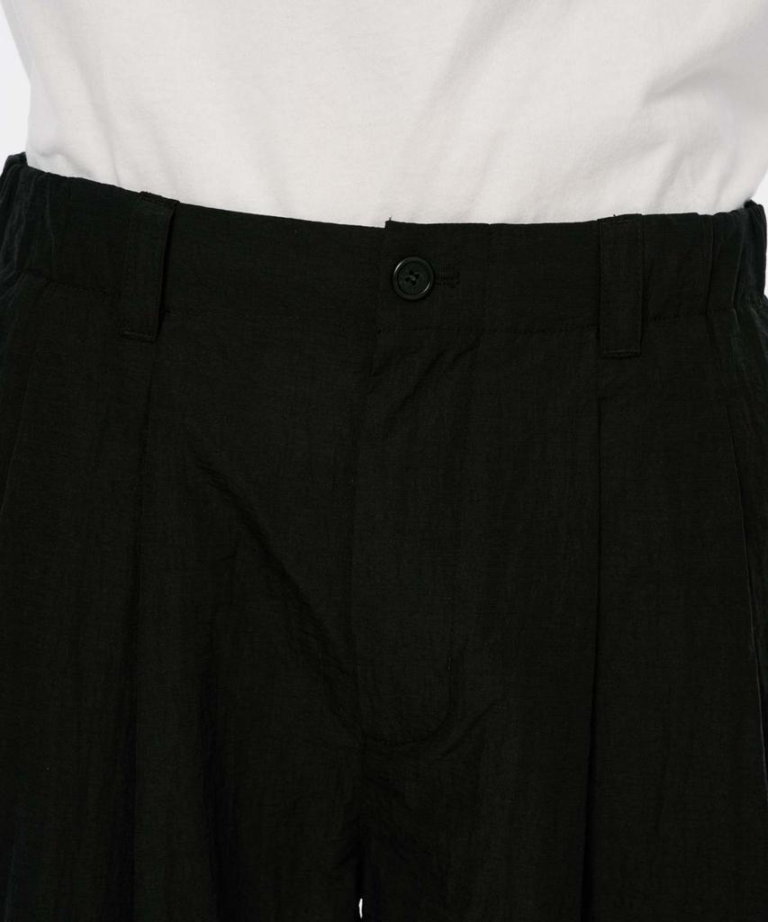 Kodeumopeu Balloon Fit Linen Texture Pants Black