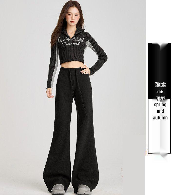 

Women s High-Waisted Wide-Leg Street Style Pants - Autumn 2026 Collection S (80-100 jin)