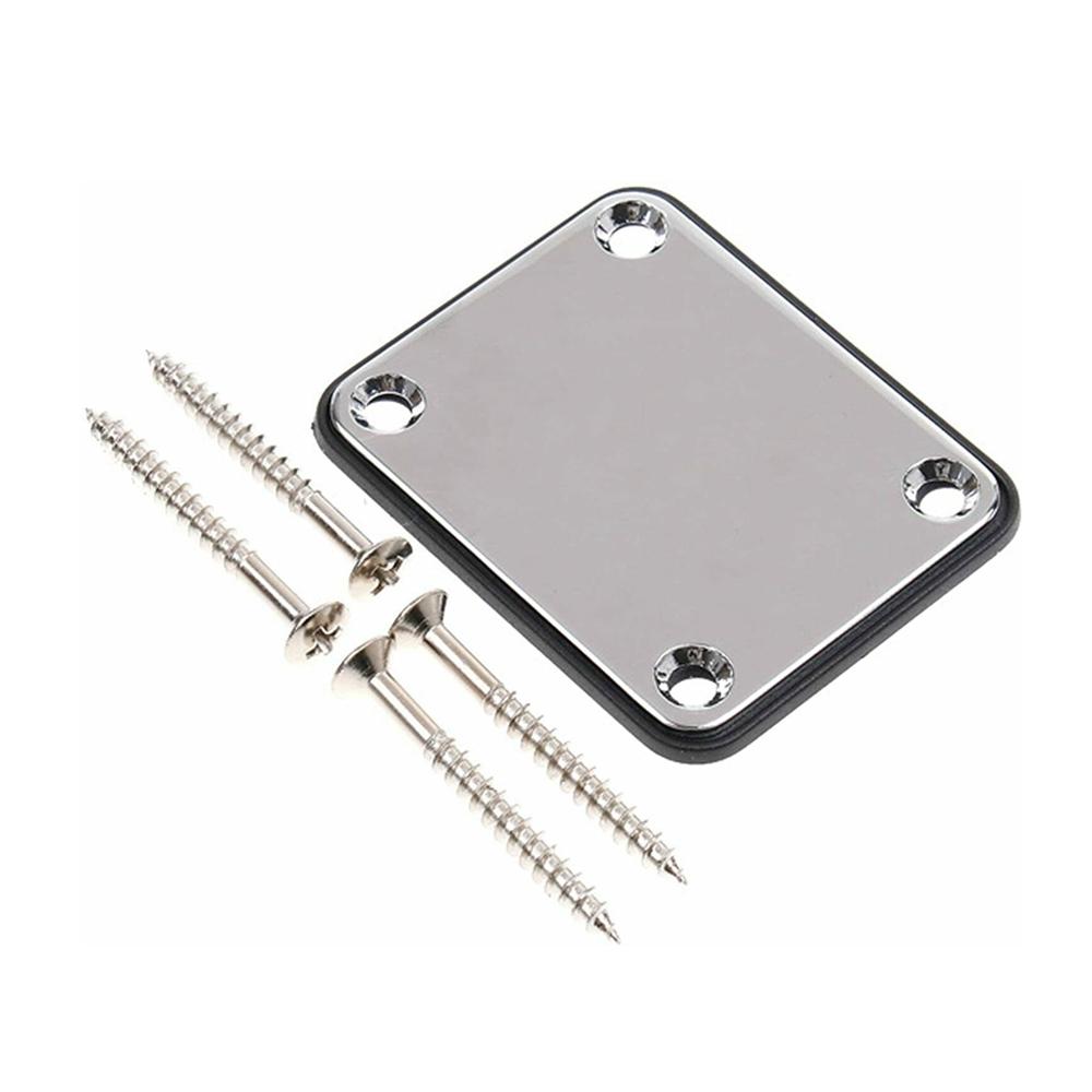 1Set Electric Guitar Neck Plate With Screws For St Tl Guitar Jazz Bass Replacement Guitar Accessories 6Coloer