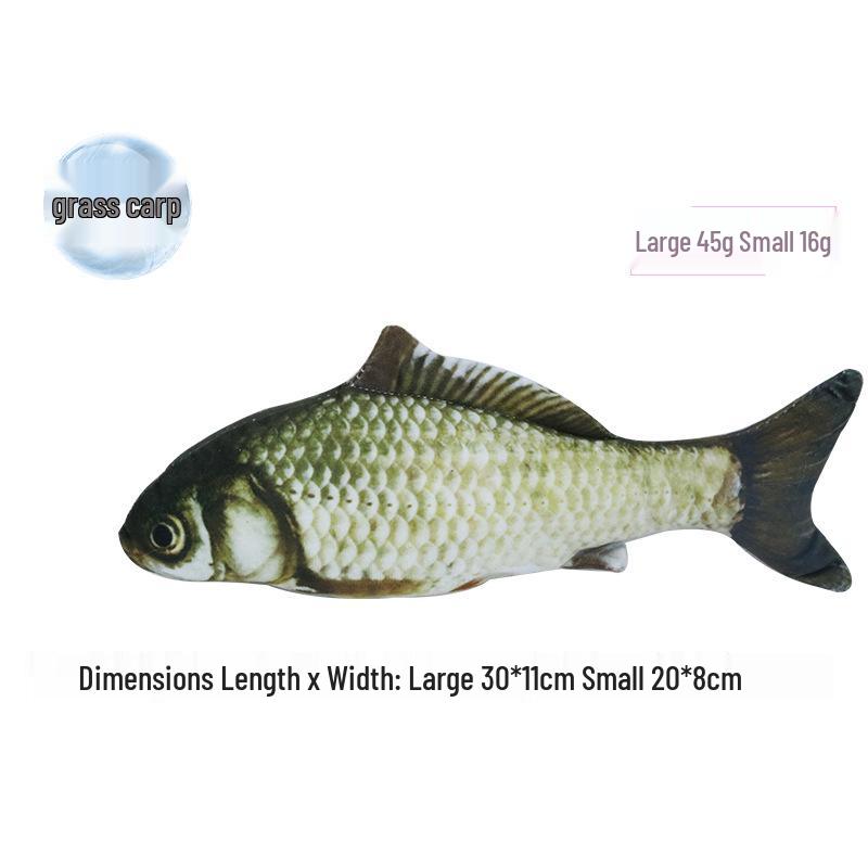 Popular Durable Catnip Fish Toy: Plush, Lifelike Self-Entertainment for Cats