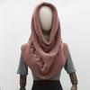 Women'S Elegant Loose-Fit Cable- Sweater Scarf - Soft Warm Winter Shawl, Solid Color Versatile Neck Wrap for Casual Outings