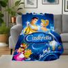 1pc, Disney Cinderella Blanket Seasonal Universal Home Decorative Throw Blanket for Room, Gift Idea for Family and Friend, Living Room, Travel
