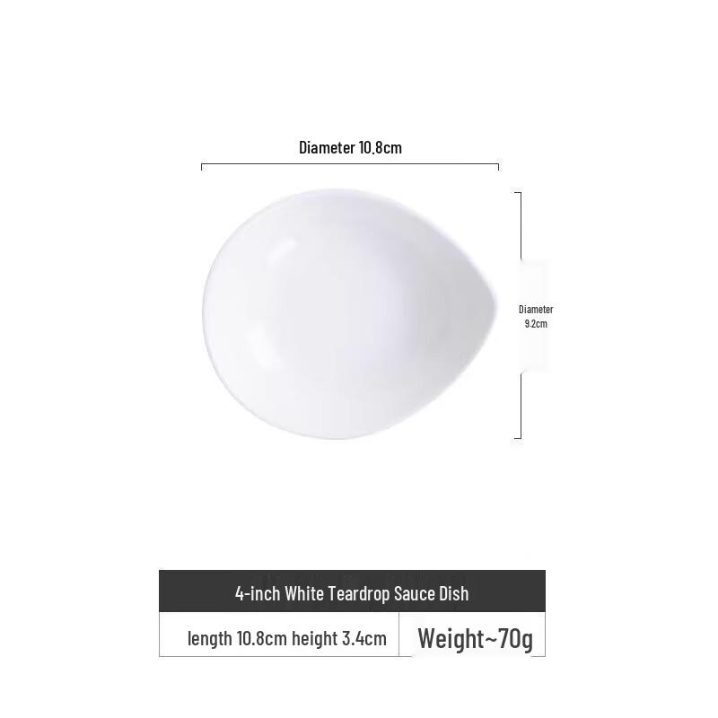 Zhi Shi Bone China Multipurpose Water Drop Dish