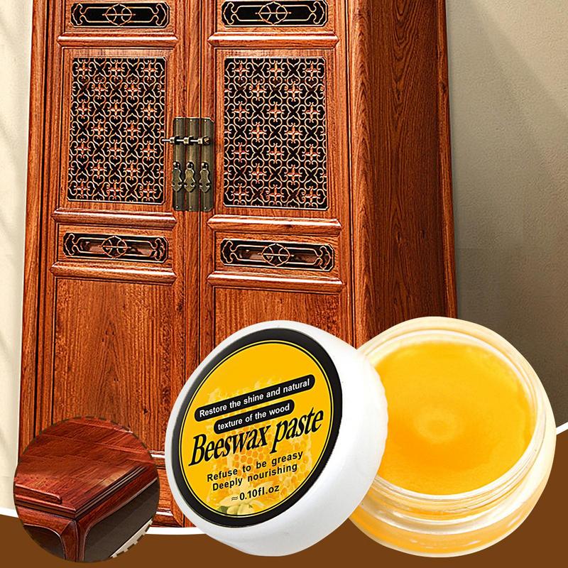 Natural Wood Care Wax SolidWood Furniture Polishing Conditioner Beeswax Polisher Waterproof Furniture Care Maintenance Beeswax