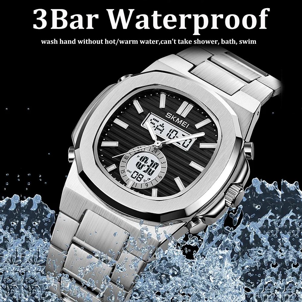 Luxury Men Watch Male Quartz Wristwatch Classic Black Gold Stainless Steel Band Simple Reloj Business Man Sports Calendar Clock