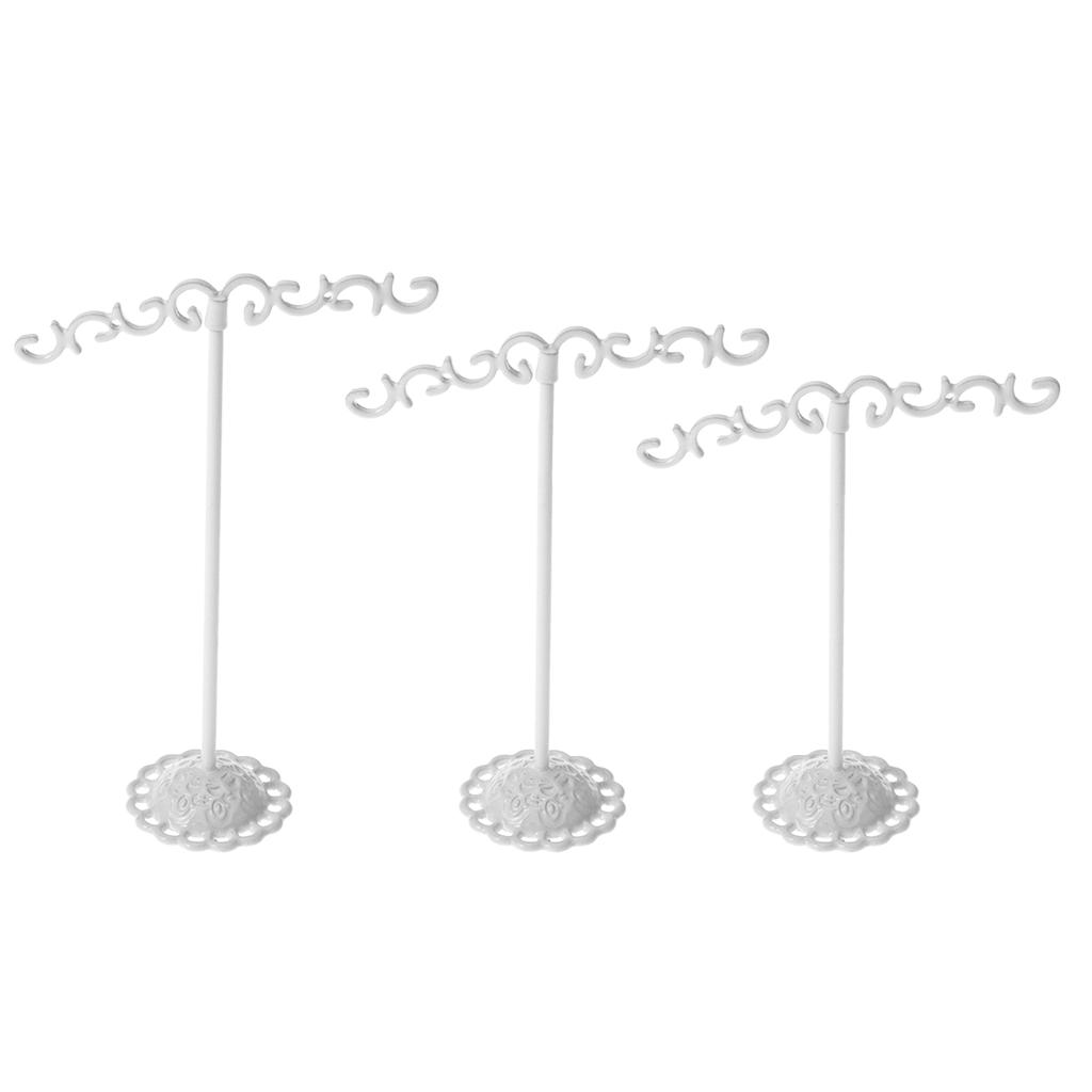 Buy 3pcs Jewelry Stand Delicate Premium Popular Metal Durable Iron