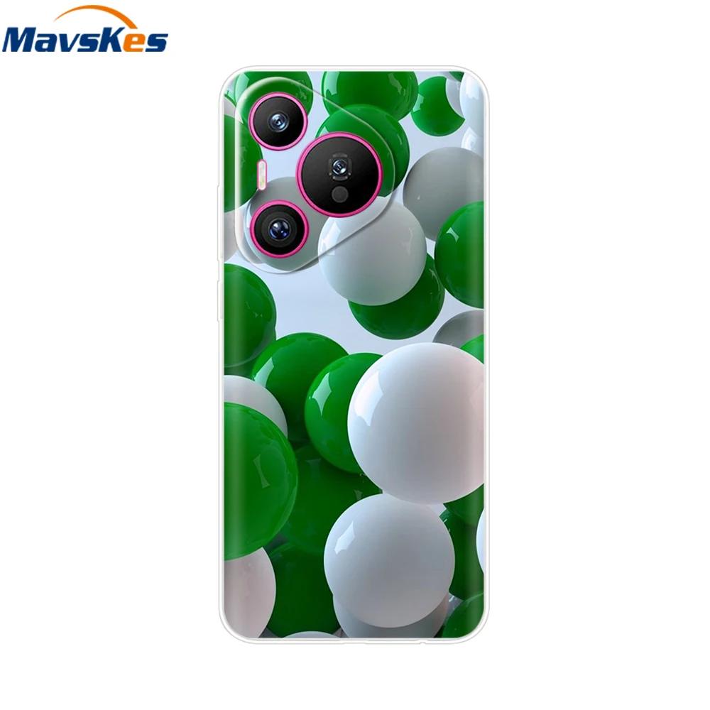 For Huawei Pura 70 Pro Case Pura 70 Clear Back Cover Pretty Girl Bumper Soft TPU Funda For Huawei Pura 70 Pro+ Pura70 Ultra Capa