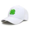 Unisex Adjustable Classic Lucky Clover Embroidered Baseball Cap Outdoor Sport Simple Truck Driver Cap