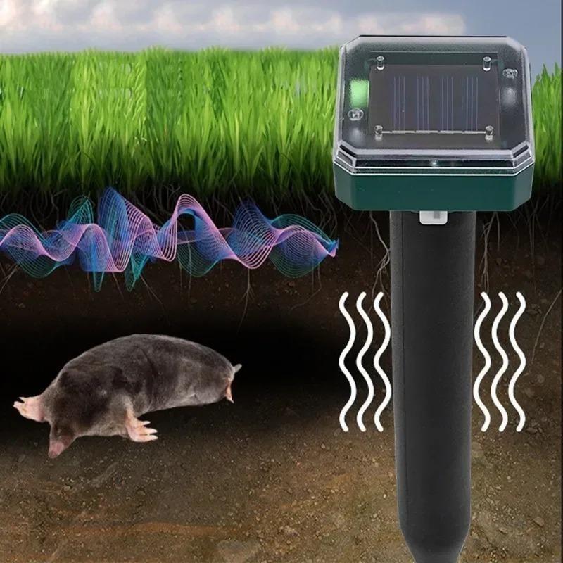 1/2/4PCS Solar Powered Ultrasonic Sonic Mole Pest Rodent Repeller Repellent Yard Outdoor Lamp Backyard Farmland Mouse Repeller
