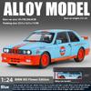 1/24 Scale BMW M3 E30 1988 Mpower Floral Version Alloy Diecast Painting Car Model Sound Light Private Collectibles Decorative Gifts
