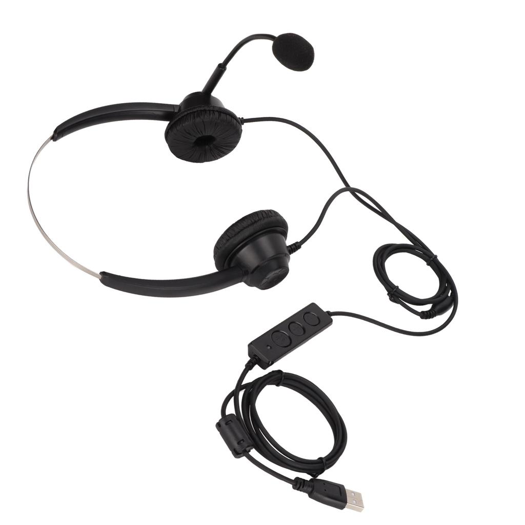 H360DUSB1 Binaurales USB-Business-Headset mit einstellbarer Lautsprecherlautstärke und Mikrofon-Stummschaltung