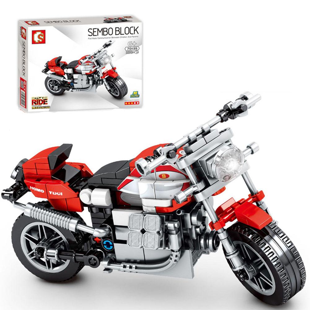 Motocross Building Blocks Toy Children Educational Assembled Off-road Racing Motorcycle Toys