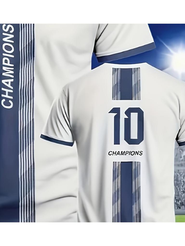 Football shirt, daily casual sports short sleeves, breathable, comfortable and versatile