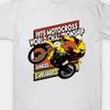 Motocross World Championship 1975 Graphic Tee 100% Cotton Casual Crew Neck T-Shirt Regular Fit with Slight Stretch