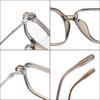 2024 Fashion Square Metal Eyeglass Frame - Face Slimming, Anti-Blue Light, Unisex for Myopia