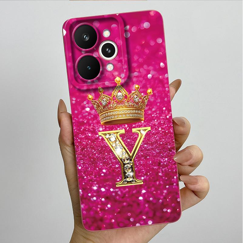 

For Realme 15 Pro 5G Case Crown Letter Soft Smooth Liquid Silicone Top Quality Phone Cover For Realme 15 15Pro 5G Durable Funda Realme 15 Pro