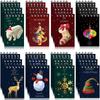 8PCS Coil Binding Santa Claus Notebook Mini Size Spiral Notebook Mini Notepads  Home Decorations