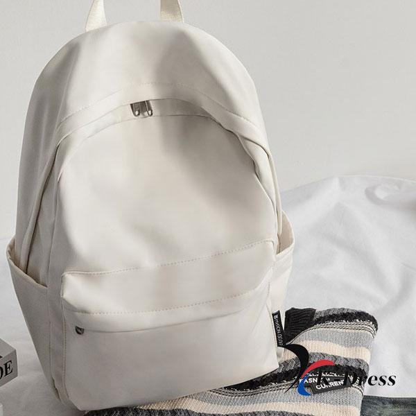 

Звичайний студентський рюкзак для зберігання (2 кольори) 27.5x40x16cm слонова кістка