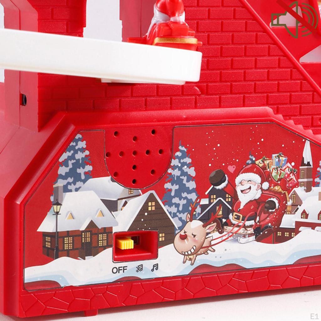 Electric Climbing Ladder Santa Claus ,Ladder Up and Down Musical Doll
